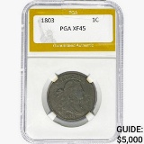 1803 Draped Bust Large Cent PGA XF45