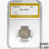 1921-S Buffalo Nickel PGA XF40