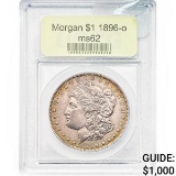 1896-O Morgan Silver Dollar USCG MS62