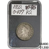 1822 Capped Bust Half Dollar XF25