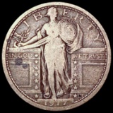 1917 T1 Standing Liberty Quarter NICELY CIRCULATED