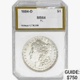 1884-O Morgan Silver Dollar PCI MS64 PL