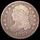1821 Capped Bust Dime NICELY CIRCULATED