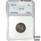 1920-S Buffalo Nickel NNC XF40