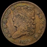 1829 Classic Head Half Cent NEARLY UNCIRCULATED