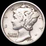 1921-D Mercury Dime LIGHTLY CIRCULATED