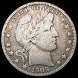 1909 Barber Half Dollar NICELY CIRCULATED