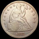 1872 Seated Liberty Dollar LIGHTLY CIRCULATED