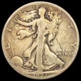 1921-S Walking Liberty Half Dollar NICELY CIRCULATED