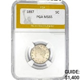 1887 Liberty Victory Nickel PGA MS65