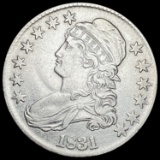 1831 Capped Bust Half Dollar CLOSELY UNCIRCULATED