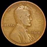 1914-D Wheat Cent LIGHTLY CIRCULATED