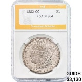 1882-CC Morgan Silver Dollar PGA MS64