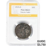 1915-S Panama-Pacific Half Dollar PGA MS64