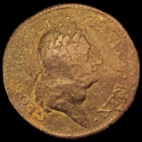 1723 Hibernia Coin LIGHTLY CIRCULATED