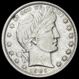 1901 Barber Half Dollar CHOICE AU