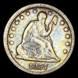 1857 Seated Liberty Quarter LIGHTLY CIRCULATED