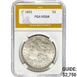 1892 Morgan Silver Dollar PGA MS64