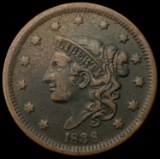 1838 Coronet Head Large Cent LIGHTLY CIRCULATED