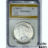 1927-D Peace Silver Dollar PGA MS64+