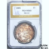 1886 Morgan Silver Dollar PGA MS65 Monster