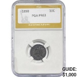 1890 Seated Liberty Dime PGA PR63 PROOF