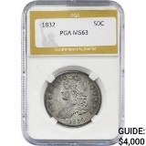 1832 Capped Bust Half Dollar PGA MS63