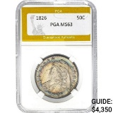 1826 Capped Bust Half Dollar PGA MS63