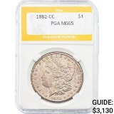 1882-CC Morgan Silver Dollar PGA MS65