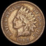 1908-S Indian Head Cent LIGHTLY CIRCULATED