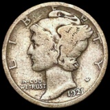 1921 Mercury Dime NICELY CIRCULATED