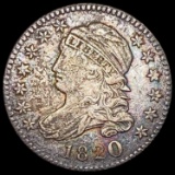 1820 Capped Bust Dime NEARLY UNCIRCULATED NEARLY UNCIRCULATED