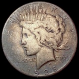 1928 Silver Peace Dollar NEARLY UNCIRCULATED