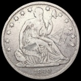 1840 Seated Liberty Half Dollar LIGHTLY CIRCULATED
