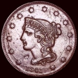 1841 Braided Hair Large Cent UNCIRCULATED