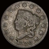 1820 Coronet Head Large Cent NICELY CIRCULATED