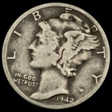 1942/1-D Mercury Dime NICELY CIRCULATED NICELY CIRCULATED