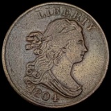 1804 Draped Bust Half Cent LIGHTLY CIRCULATED