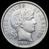 1901 Barber Dime CLOSELY UNCIRCULATED