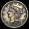 1853 Braided Hair Half Cent LIGHTLY CIRCULATED