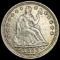 1853 Seated Liberty Half Dime CHOICE AU