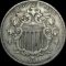 1866 Shield Nickel No Rays LIGHTLY CIRCULATED