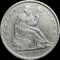 1846 Silver Half Dollar (Seated Liberty) LIGHTLY CIRCULATED