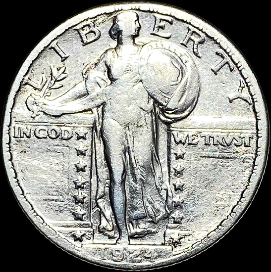 1924 Standing Liberty Silver Quarter LIGHTLY CIRCULATED