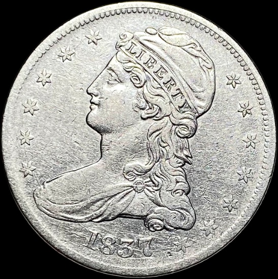 1837 Capped Bust Half Dollar LIGHTLY CIRCULATED