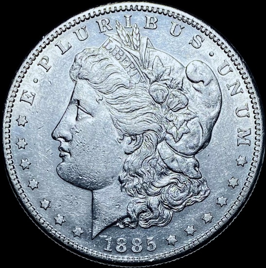 1885-S Silver Morgan Dollar CHOICE AU