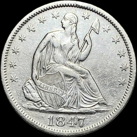 1847-O Silver Half Dollar CLOSELY UNCIRCULATED
