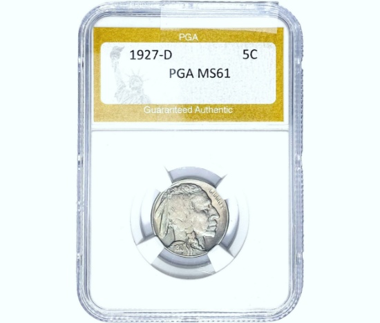 1927-D Buffalo Nickel PGA MS61