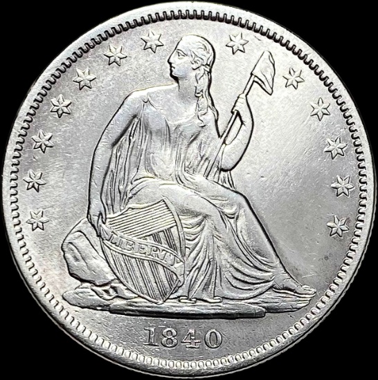 1840 Silver Half Dollar (No Drapery) HIGH GRADE