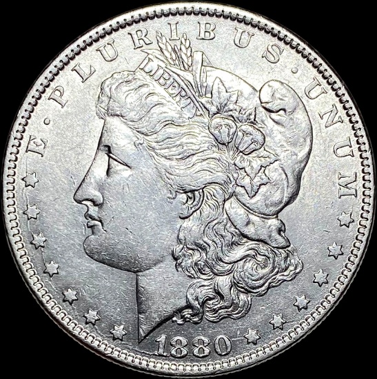 1880 Morgan Silver Dollar NEARLY UNCIRCULATED